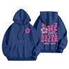 Women's Letter Print Drop Shoulder Hoodie Sweatshirt XS-5XL