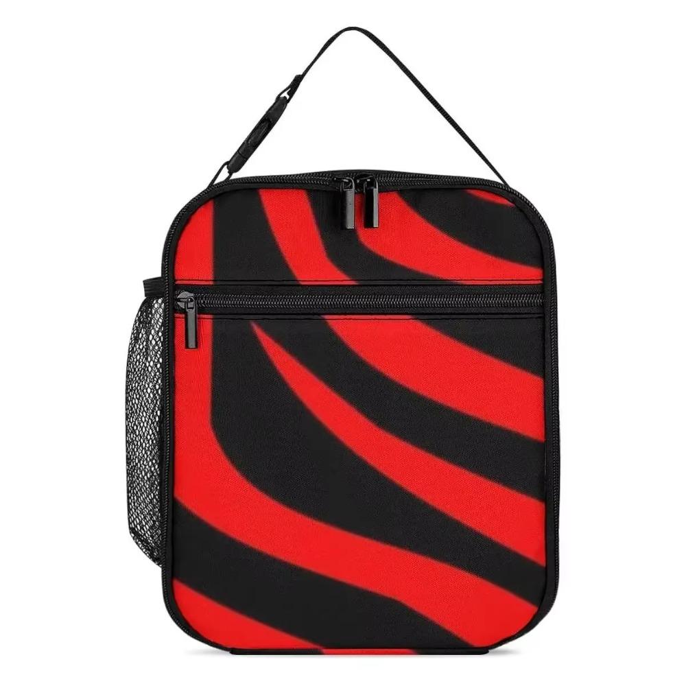 Colorful Painting Green Insulated Lunch Bag - Reusable Portable Lunch Box - Large Capacity Lunch Tote for Women Men Outdoors