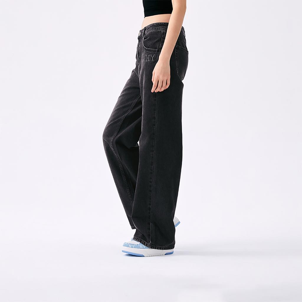 New MLB New York Yankees Basic Collection SS25 Jeans Women's Black 3FDPB0351-50BKS