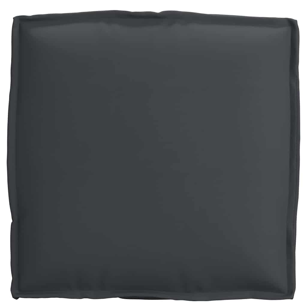 Cushions (2 Pcs) Black 40 X 40 X 8 Cm Oxford Fabric