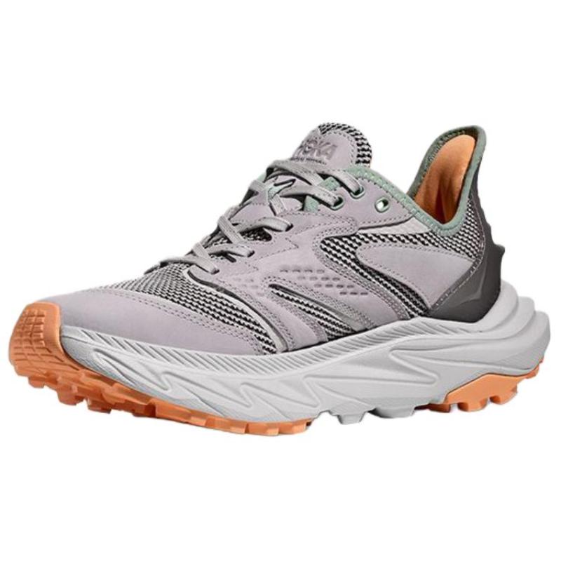 HOKA ONE ONE Anacapa 2 Breathable Low top Hiking Shoes Women's Gray Sneakers 1155193-ACG