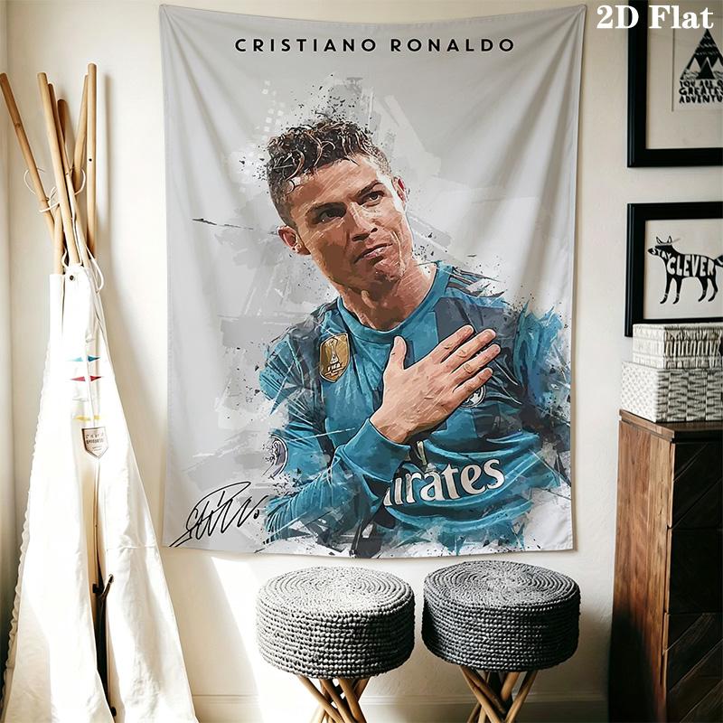 Ronaldo'S Artistic Tribute Visual Masterpiece Bedding 1 Duvet Cover 2 Pillowcase Without Core Christmas Birthday Gift