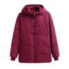 Extra Large Winter Cotton Padded Jacket for Plus Size Women - Warm Quilted Coat for Middle-Aged and Elderly