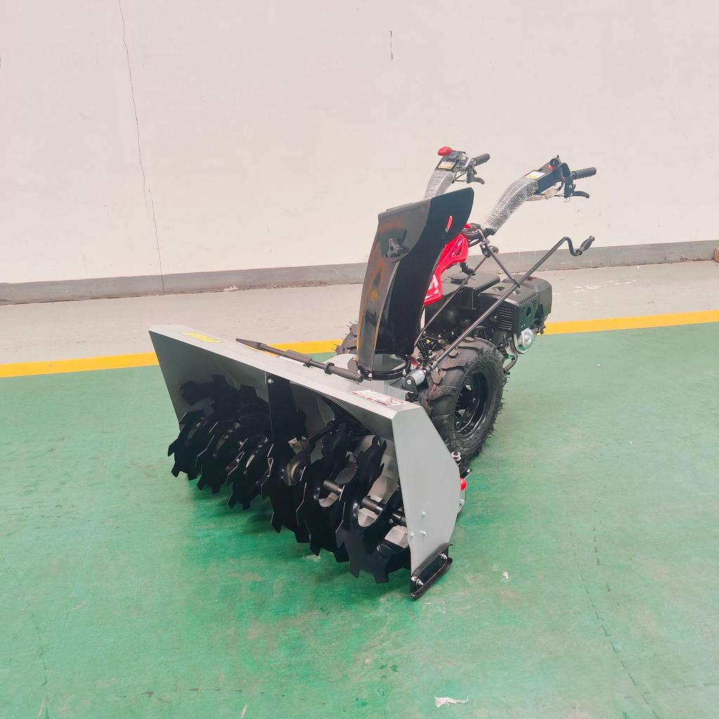 Compact All-Gear Ride-On Snow Sweeper for Homes and Communities