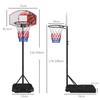 Adjustable Basketball Stand Net System, with Wheels, Enlarged Base, PE, Backboard, 179-209cm
