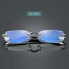 Fashion Men Glasses Blue Light Blocking Reading Cutting Rimless Eyeglasses Frame Anti Fatigue Hyperopia Presbyopic Eyewear