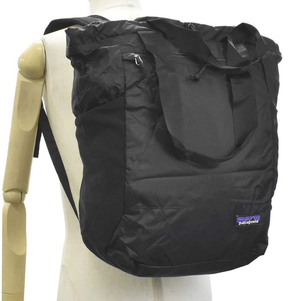 Patagonia PATAGONIA Tote Bag Backpack Foldable Black 48809 BLACK HOLE TOTE BP BLK