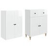 Cabinet Set 2 pcs 66 x 34.5 x 90 cm Particle Board