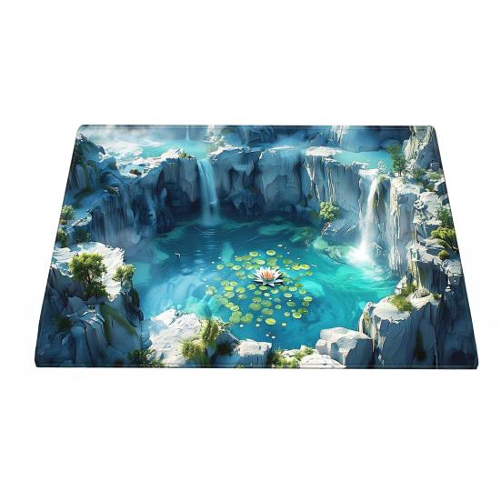 

3D Optical Illusion Rug Realistic Pond Fish Door Mat Absorbent Entrance Rug Deep Sea Floor Mat for Bathroom Kitchen Living Room Bedroom 40x60cm B