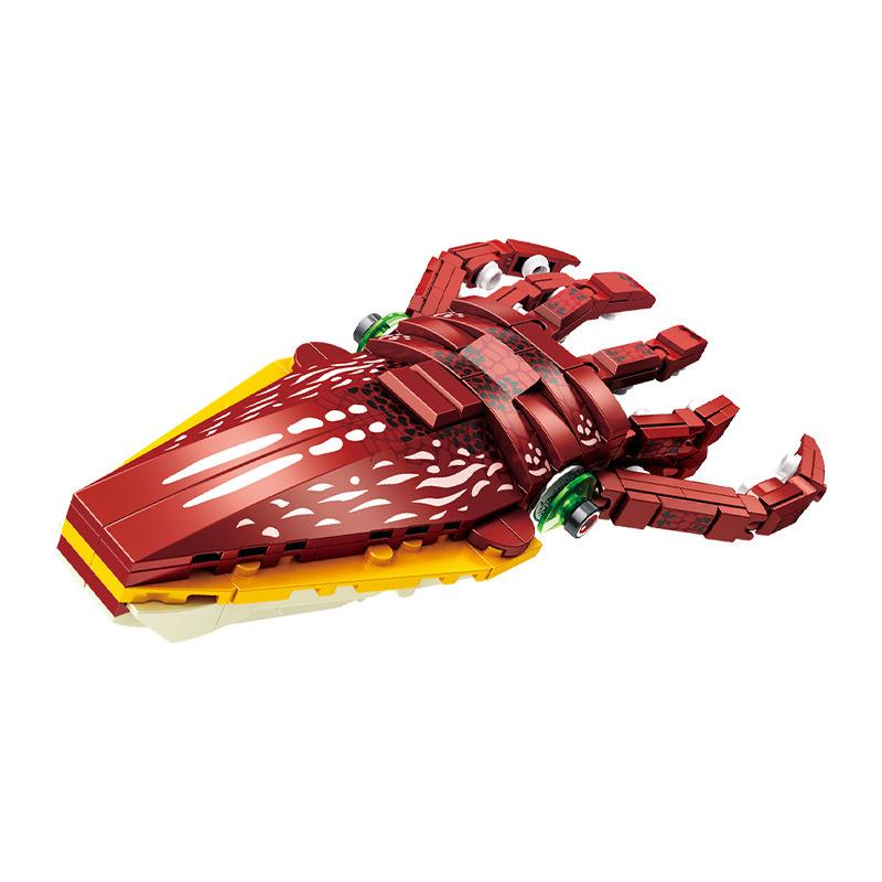

Creative Sea Life Animals Bricks Series Undersea Mobile Team 2 In 1 Deformation Building Block Model Educational Kids Toys Gift