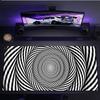 Modern Abstract Contour Line Large Desk Mat Antislip Rubber Mousepad For Gaming Room Office Pc Keyboard Workstation Decor