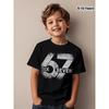 67 Meme Sxi Seven Cool Print Summer Boy Girls Cotton Short Sleeve Tshirt Fashion Kids Clothes Tee Streetwear Childrens Tshirts