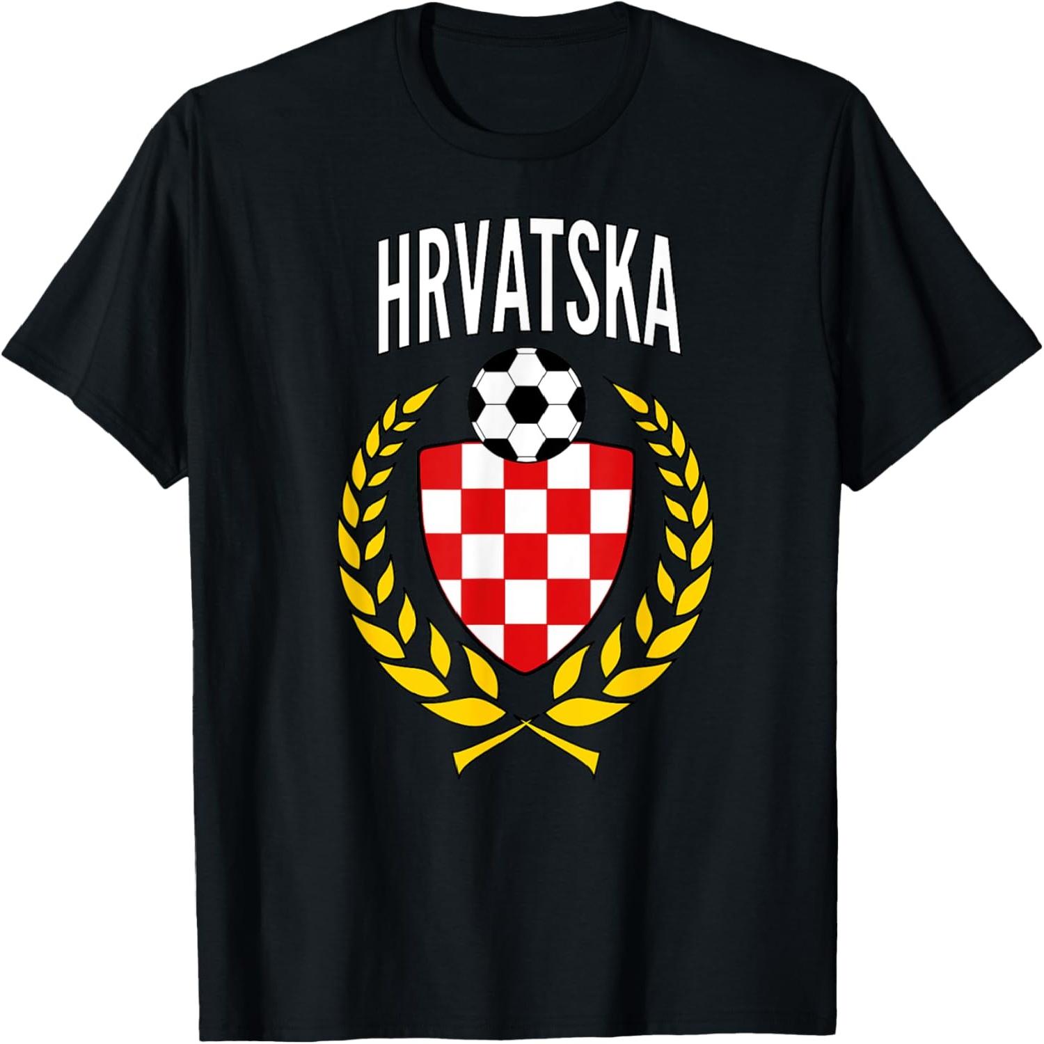 Croatia Soccer Jersey 2018 Hrvatska Football Fan Support T-Shirt S