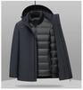 Men's Hooded Thickened Winter Coat with Detachable Liner - Warm Duck Down Jacket