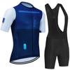 New Men Short Sleeve Cycling Jersey Set Summer Bike Clothing MTB Maillot Ropa Ciclismo Sportswear Outdoor Bicycle Suit