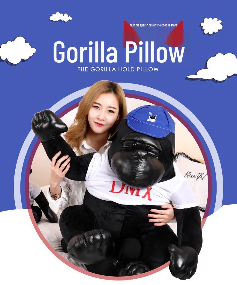 Jucărie de pluș mare Gorilă King Kong Neagră - Co-pilot Creativ Păpușă Maimuță Anime