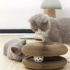Magical Accordion Cat Scratching Board, Durable Indoor Interactive Pet Toy - Round Ball Track Magical Accordion Cat Scratching Board - Cat Toy
