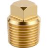 Marine Drain Replacement Part 1/2 in Pipe Thread Male Fitting, Metal 2 Pack with Wrench Flat Base for Water Tanks, Roller Openings, and Service Work