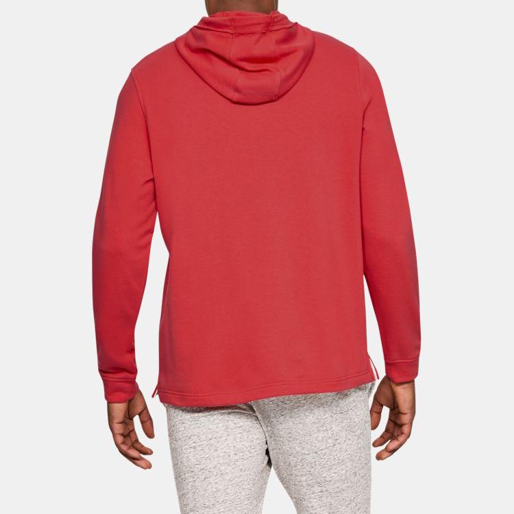 Under Armour UA Terry Training Hoodie Men Tops Red 1348520-646