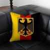 Honorary Proud GGermany Flag Black red yellow Cushion Cover Pillow Case Antidustmite Invisible zipper silky plush cushion