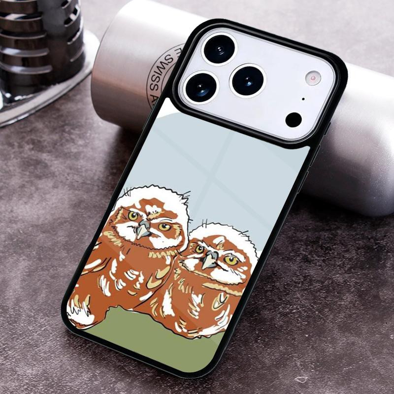 Baby Owl Phone Case For iPhone 17 16 15 14 13 12 11 Pro Max Plus 17Air Soft Silicone Cover