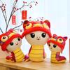 Year The Of Snake Mascot Plush Toy Cute Cartoon Girl Children Holiday Doll Gift