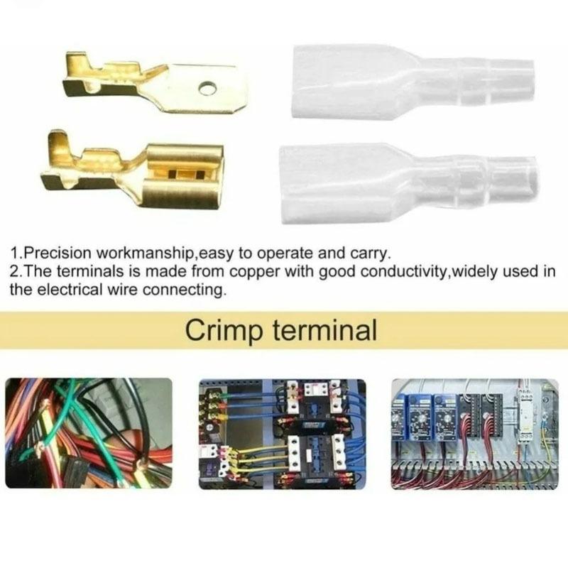 120/315/1000pcs Male and Female Box, Insulated Cable, Male Connector, 2.8/6.3mm Electric Crimping Terminal Shovel Kit Sheath Box