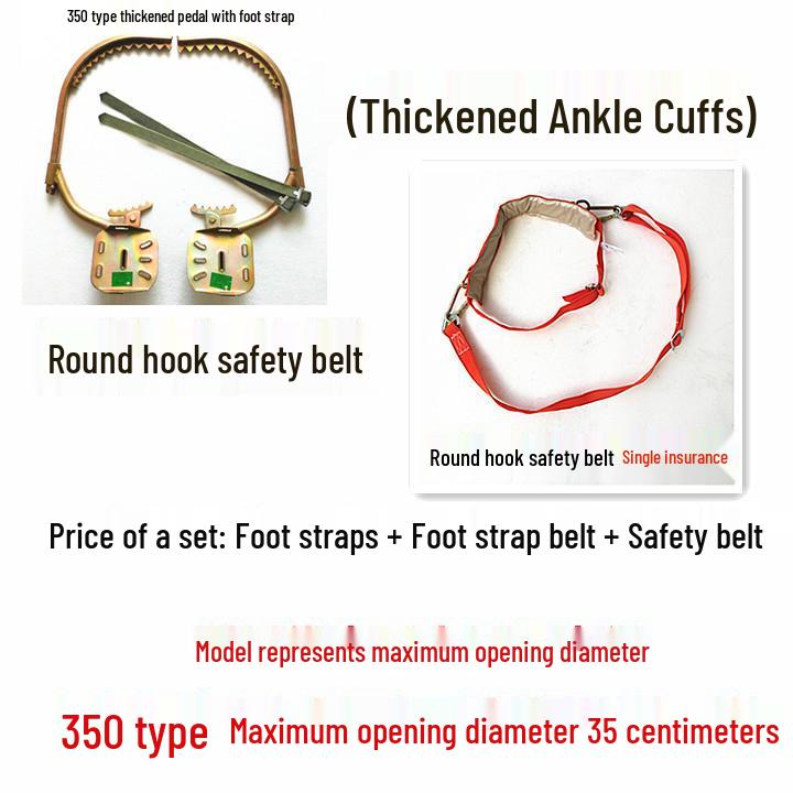 Baumkletter-Fußspitzen - Langlebige Eisen-Schuhe & Haken für Stangen