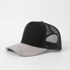 Casquette de baseball à cinq panneaux personnalisée en cuir, daim et mesh, couleurs assorties printemps-été, pour conducteur, respirante, style Trucker pour hommes