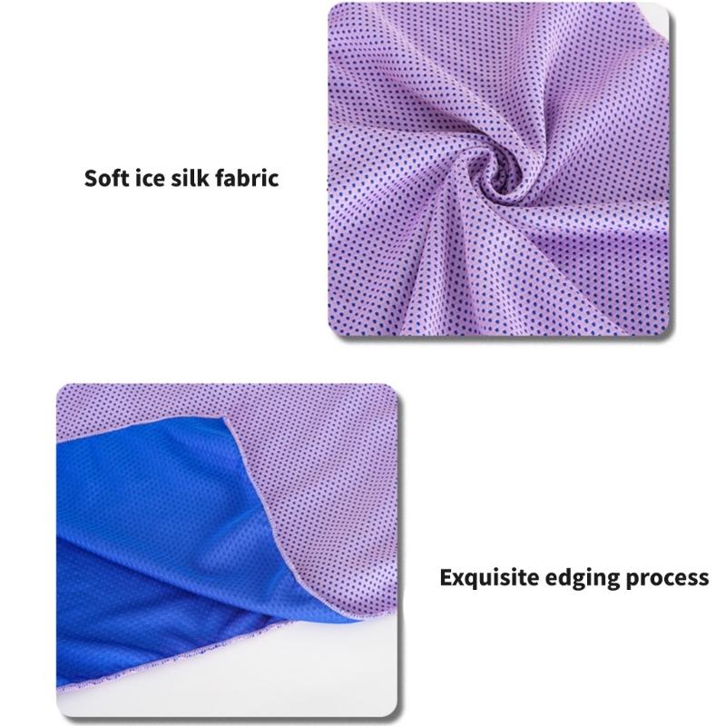 Pack of 2 Ice Silk Cooling Sun Protections Scarves Chill Neckwear Head Wrap Great For Hiking Camping And Outdoor Sports