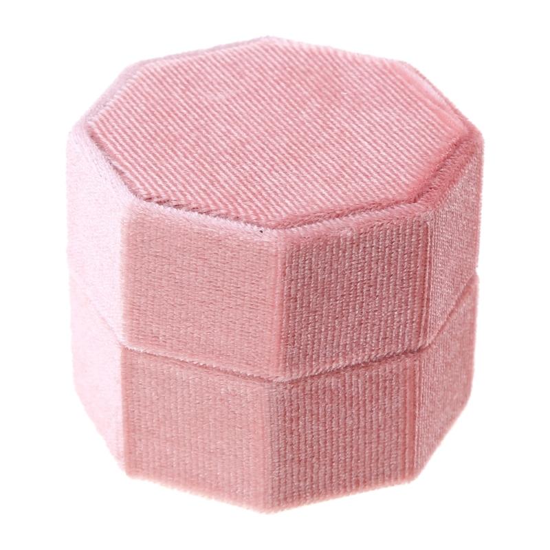 Rings Box Jewelry Box Display Holder Cases Wedding Rings Flannel Material Jewelry Box Perfect Gift for Woman Man Girls