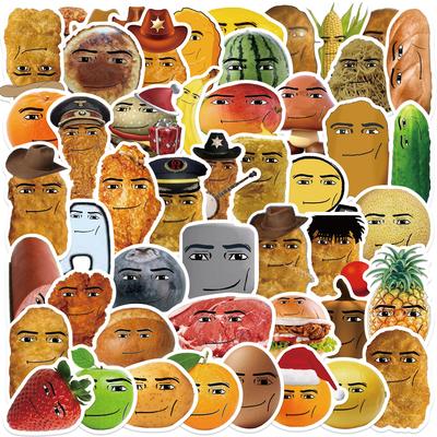58pcs Robloxs Face-Winning Smile-Chicken Nugget Meme Stickers Cartoon Cute Laptop Luggage Computer Mug Doodle Stickers