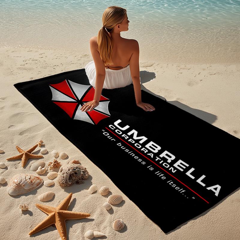 Resident Umbrella Beach Towel Microfiber Beach Towel Super Soft & Absorbent for Bath, Beach, Travel Bath Time Accessory, Fan gifts