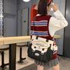 Color Block Shoulder Bag Women's Large Capacity Tote Bag Lightweight Handbag Student Crossbody Bag