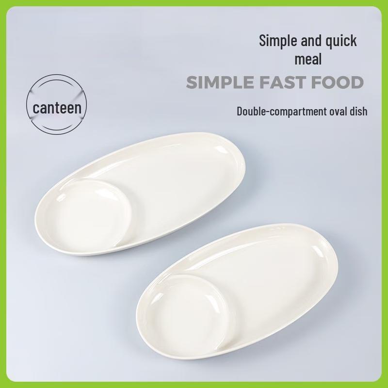 Melamin geteilter Fast-Food-Tablett