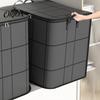 Space Saving Closet Organization 3PCS Foldable Quilt Storage Bins with Reinforced Handles, Large Capacity Non-woven Fabric Seasonal Wardrobe