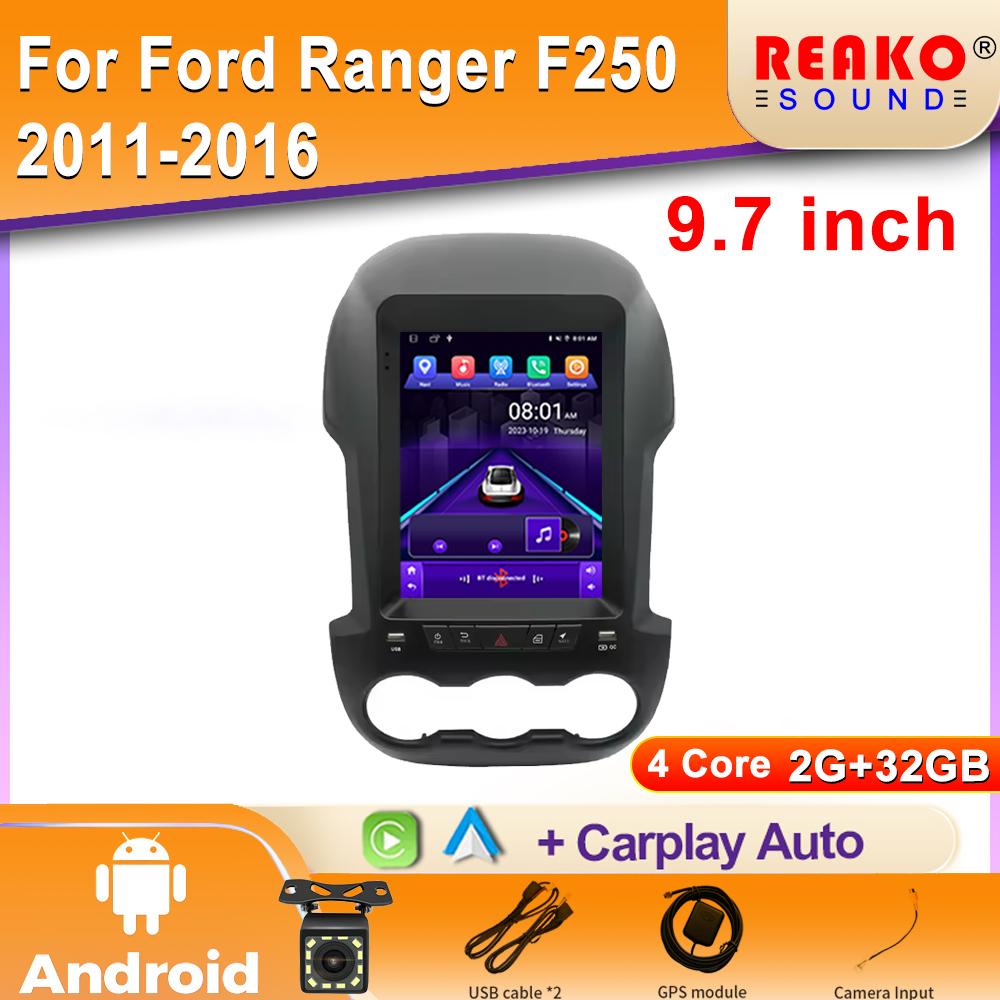 

9,7 для Ford Ranger F250 2011 - 2015 WIFI автомобильный радиоприемник мультимедиа стереоплеер GPS навигация Android Auto Carplay 2din DVD 4 core 2GB+32GB carplay