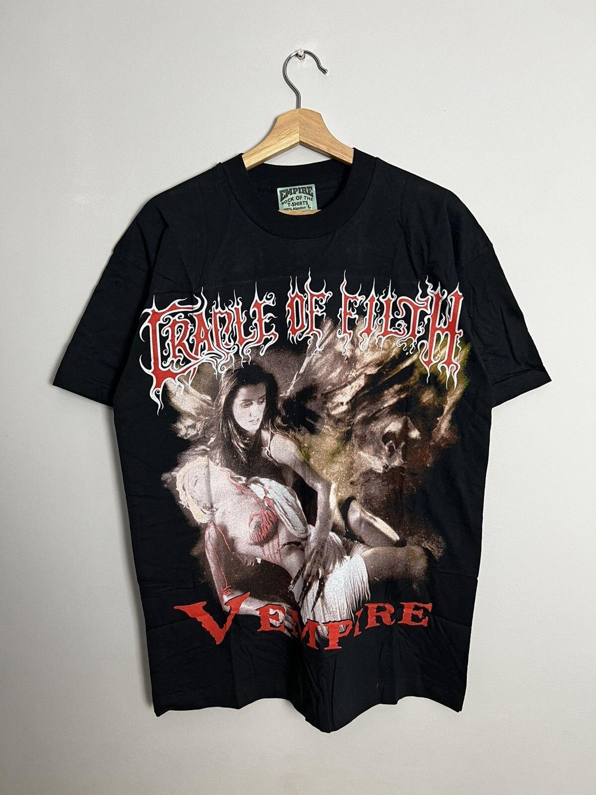Rate Vintage 90s Cradle Of Filth Vempire Band Unisex T-Shirt L