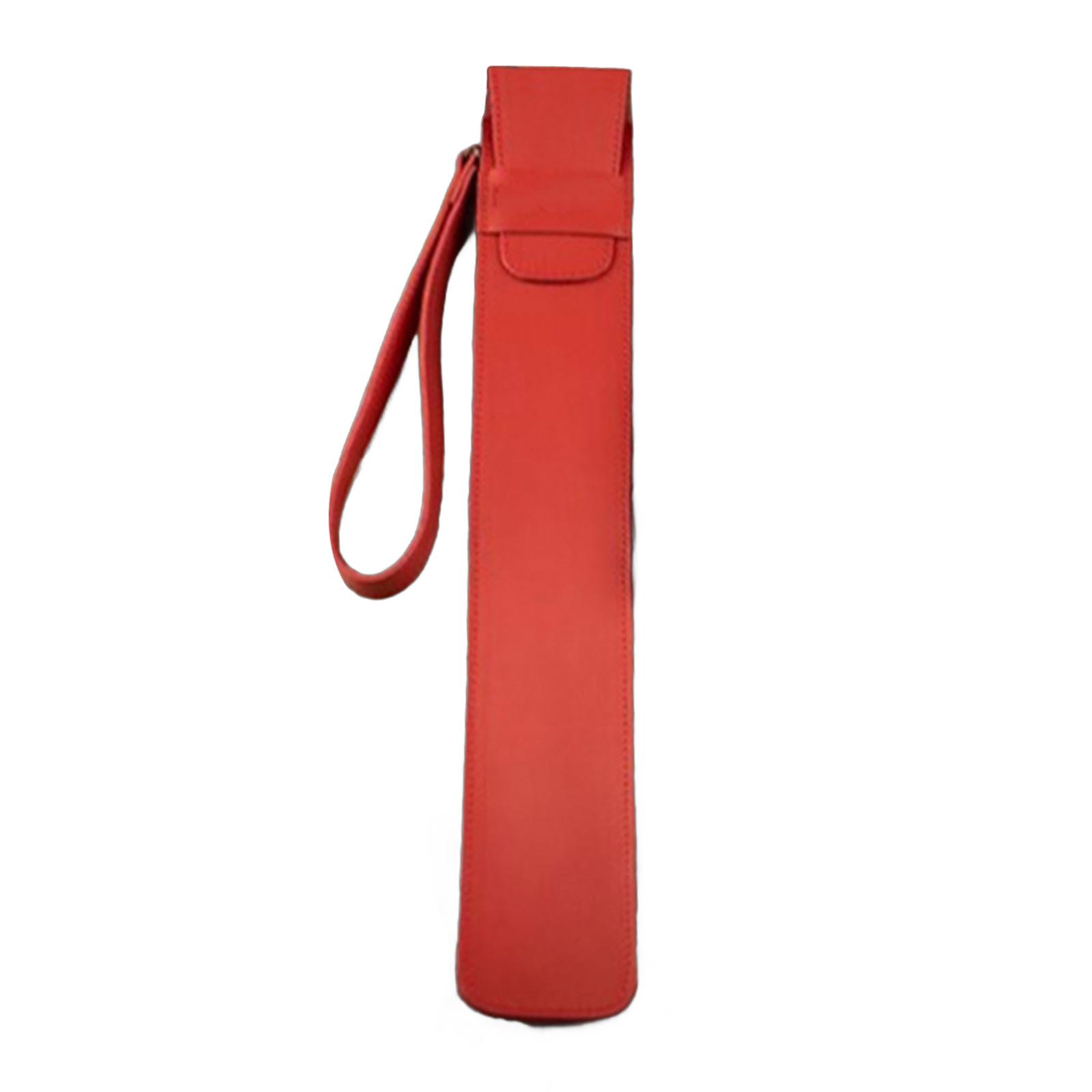 

Защитный чехол для барабанных палочек из искусственной кожи, портативный чехол для хранения барабанных палочек, водонепроницаемая сумка для барабанных палочек, удобная для переноски красный