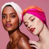 Soft Satin Lining Knot Pleated Sleep Night Cap Salon Bonnet Elastic Hairband Turban Hat
