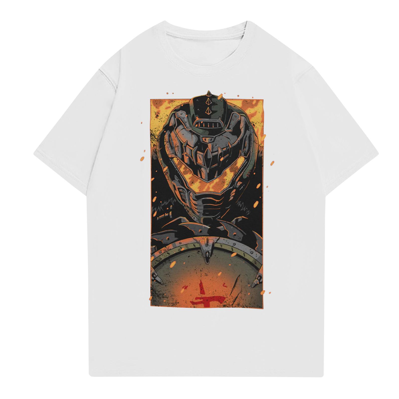 

Модные топы Aldult с круглым вырезом и коротким рукавом для работы, принтованные топы для лета XL белый