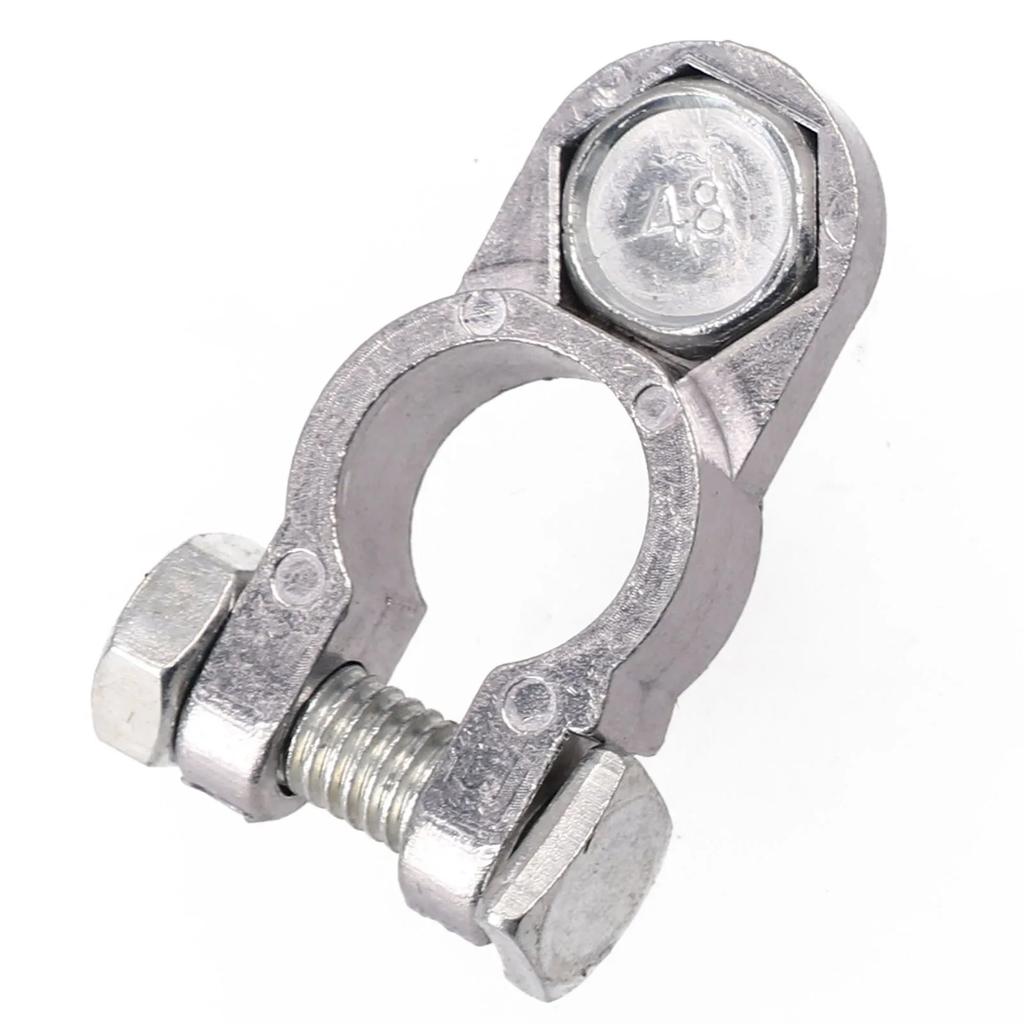 1 Pair Zinc Alloy Battery Terminal Clamps Positive Negative Poles Car Screw Connector Durable Battery Terminal