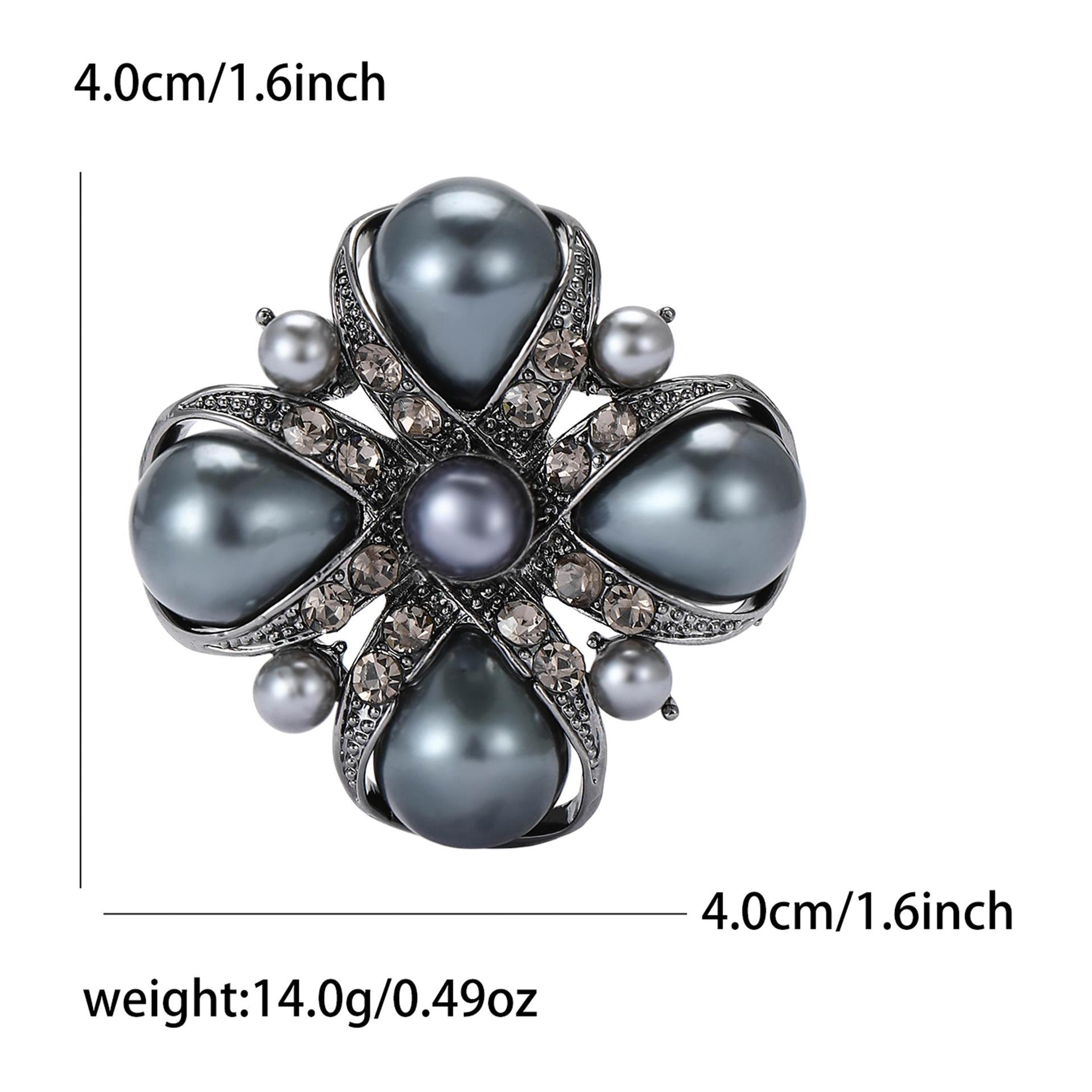 

Винтажная брошь из сплава с жемчугом в стиле барокко, универсальная, высококачественная, женская одежда, украшение для корсажа