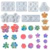 Crown Flowers Patch Mold Aromatherapy Plaster Mold Silicone Pendant Decor Mold