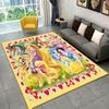 1pc Princess Pattern Area Rug Soft Flannel Floor Mat for Living Room, Bedroom, Sofa Coffee Table Floor Mat, Machine Washable
