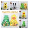 Panda Cartoon Baby Bath Kids Toy Drain Storage Net Bag Mesh Holder Cup Suction
