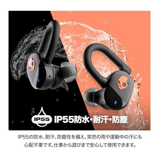 Skullcandy Official Store Push Play Active Wireless Earphones Bluetooth 5.3 with Mic Up To 34 Hours Playback Fast Charging IP55 Waterproof Comes with