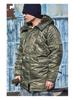 Normanlong Men's N3B Military Style Hooded Cotton Coat – Winter Mid-Length Jacket