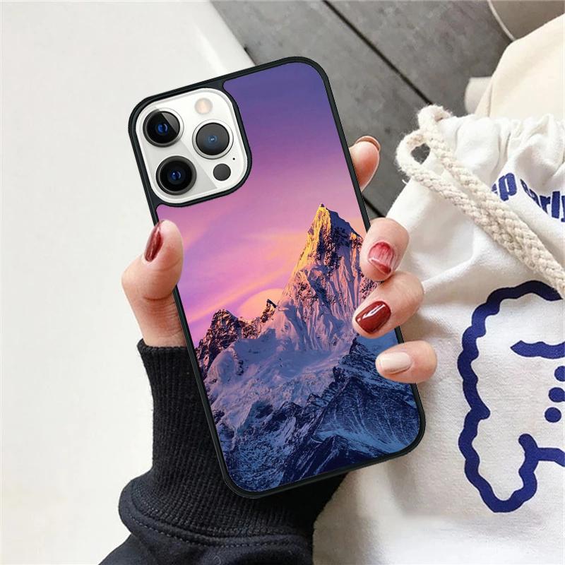 Snow Mountain Phone Case For iPhone 17 Air 15 16 Cover  11 13 14 Pro Max 12 Plus Max Fundas