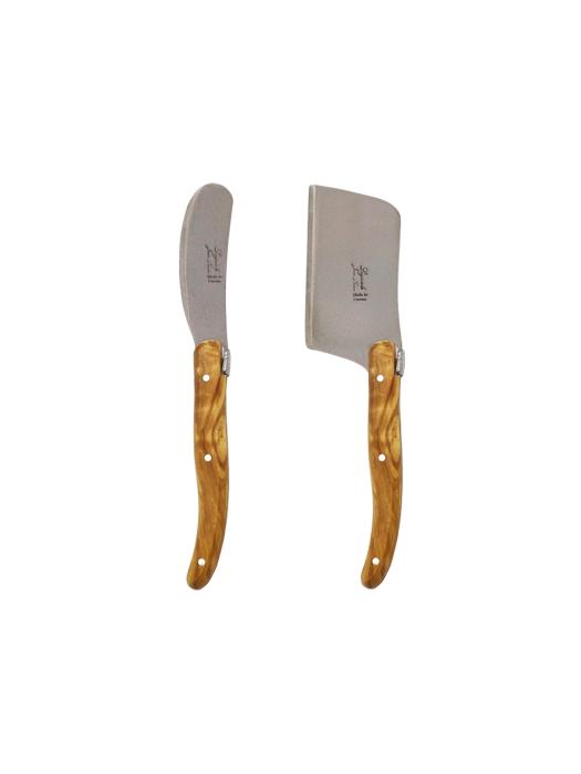 

LAGUIOLE Janneron Laguiole Olive Butter Knife + Cheese Cutter Set single type